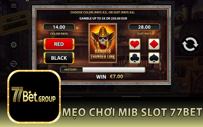 Mẹo Chơi MIB Slot 77Bet